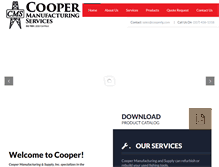 Tablet Screenshot of coopmfg.com
